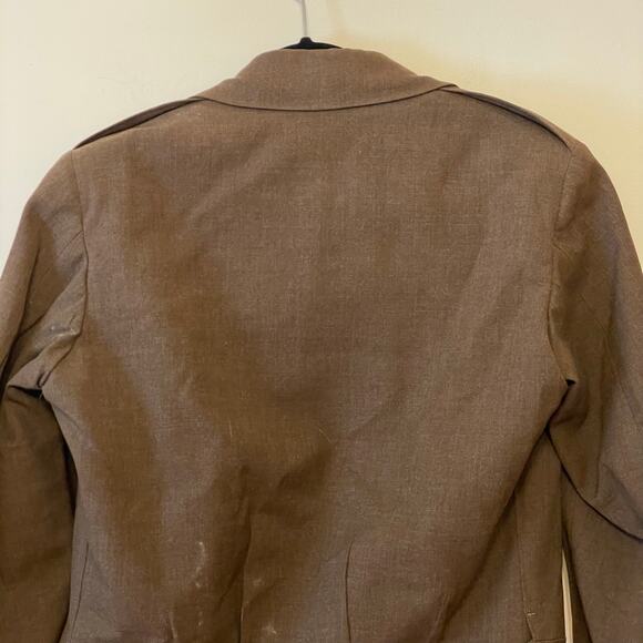 1950s Vintage 38L military jacket wool brown Combat Uniforms Corp. patch 2 - Picture 9 of 12